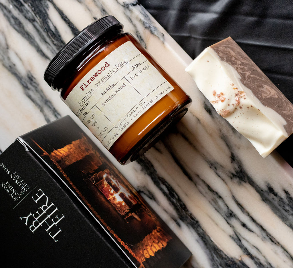 By The Fire Artisan Soap and Candle Gift Set